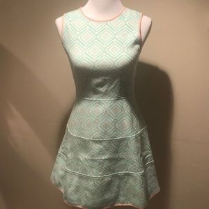 NWT Sail to Sable Cabbage Jacquard Flair Dress